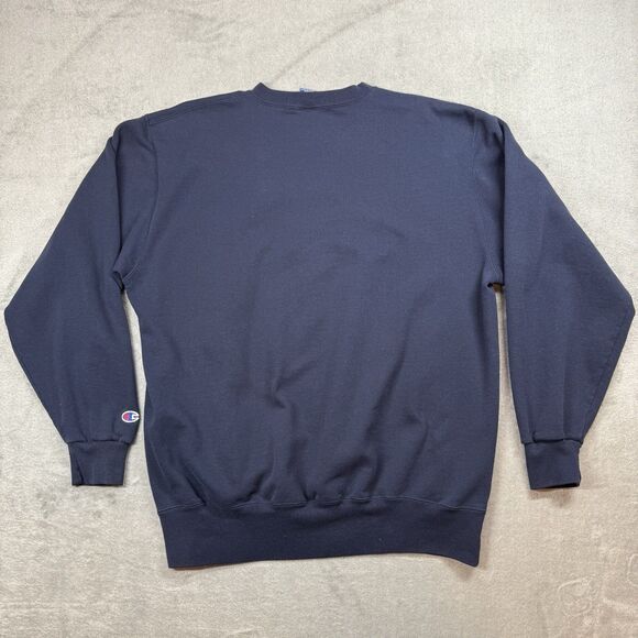 Vintage Central Michigan Mens Sweatshirt 2XL Blue Crewneck Pullover CMU Champion - Picture 2 of 8